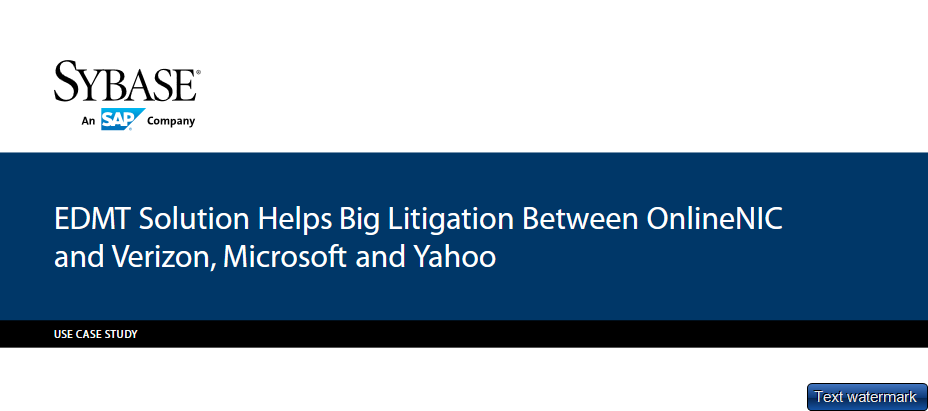 EDMT eDiscovery of Structured Data Case Study preview