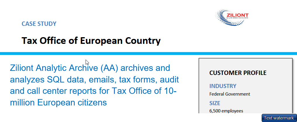 ZILIONT Tax Office case study preview